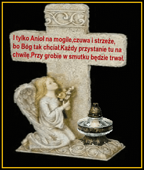 Anioł i krzyż. Zaduszki